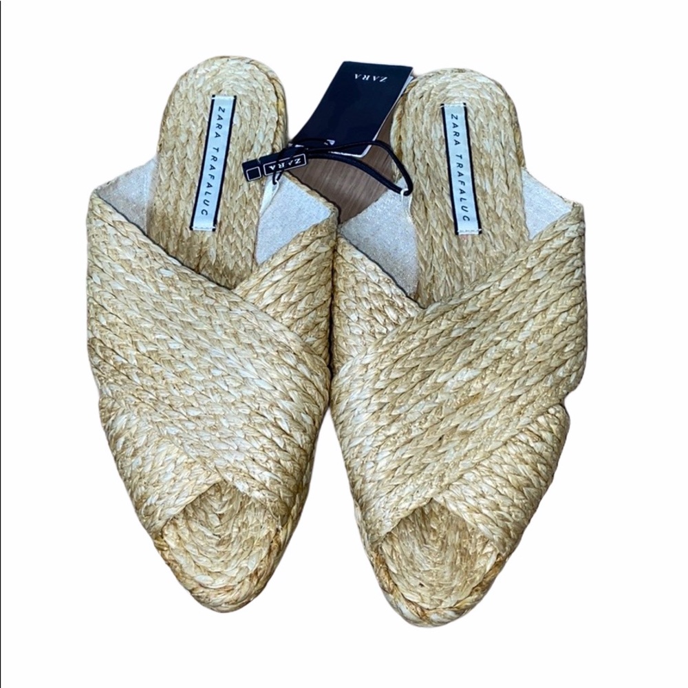 Zara Hand Woven Rattan Slipper Sandals